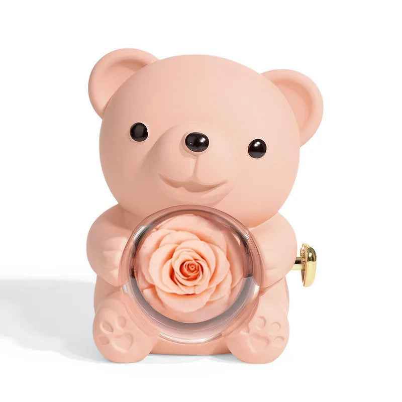 RIYOVA Eternal Rose Teddy Bear Gift Box - RIYOVA Jewelry