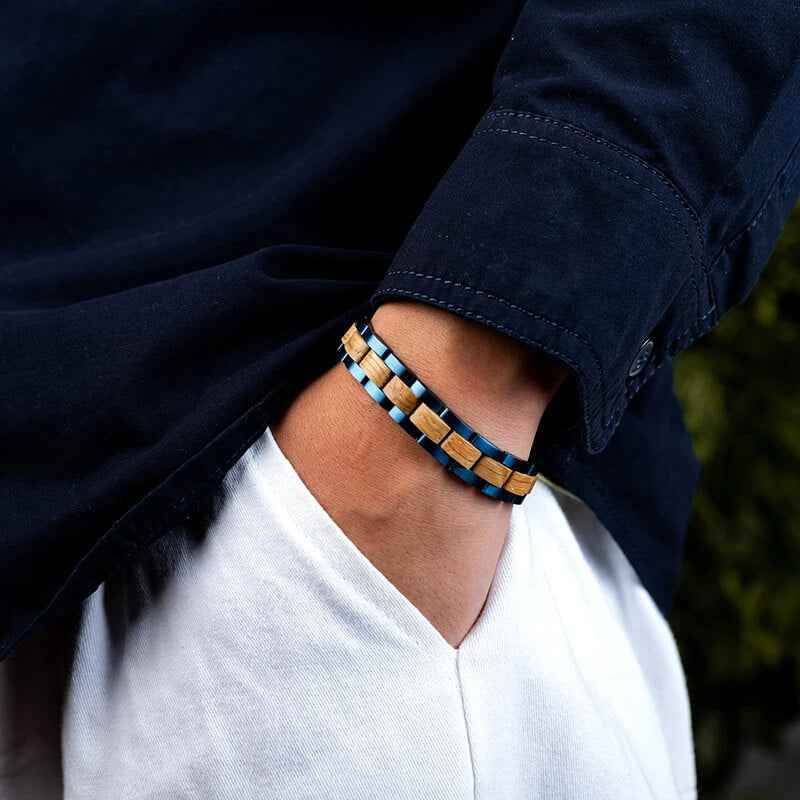 Spruce Wooden Bracelet - RIYOVA Jewelry
