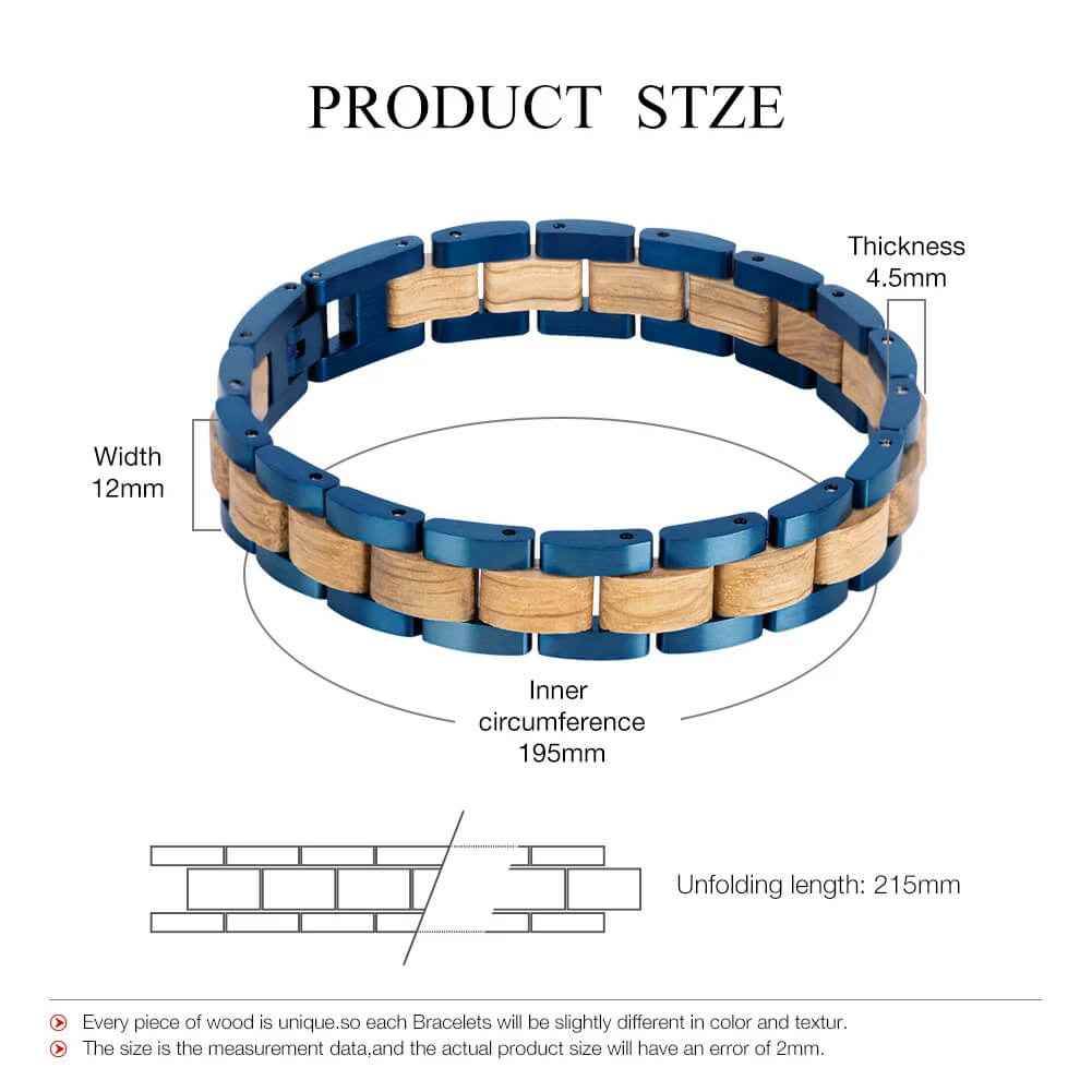 Spruce Wooden Bracelet - RIYOVA Jewelry