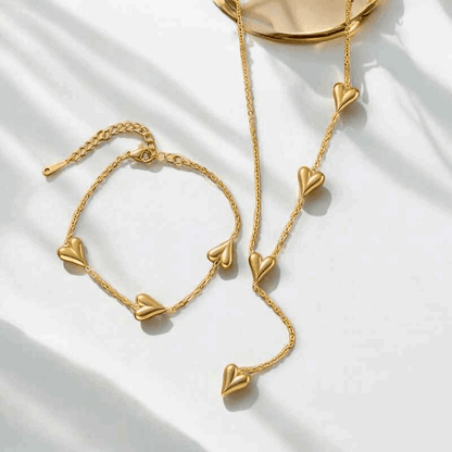 Sweet Heart Tassel Jewelry Set - RIYOVA Jewelry
