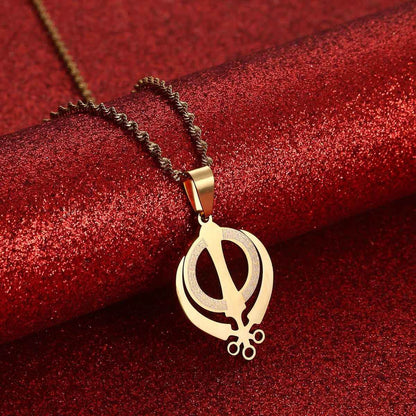 Khanda Faith Necklace - RIYOVA Jewelry