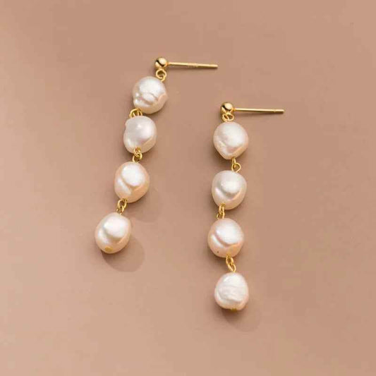 Lulu Pearl Earrings - RIYOVA Jewelry