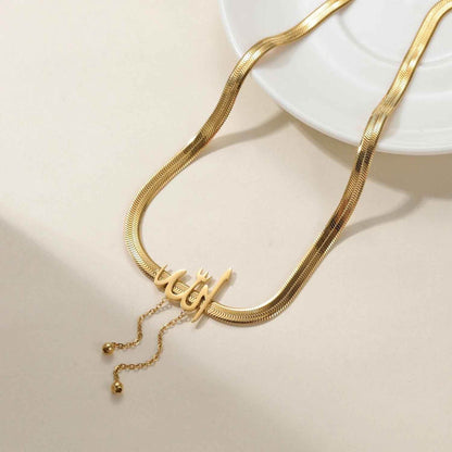 Spiritual Arabic Necklace – ‘Allah’ Calligraphy Pendant - RIYOVA Jewelry