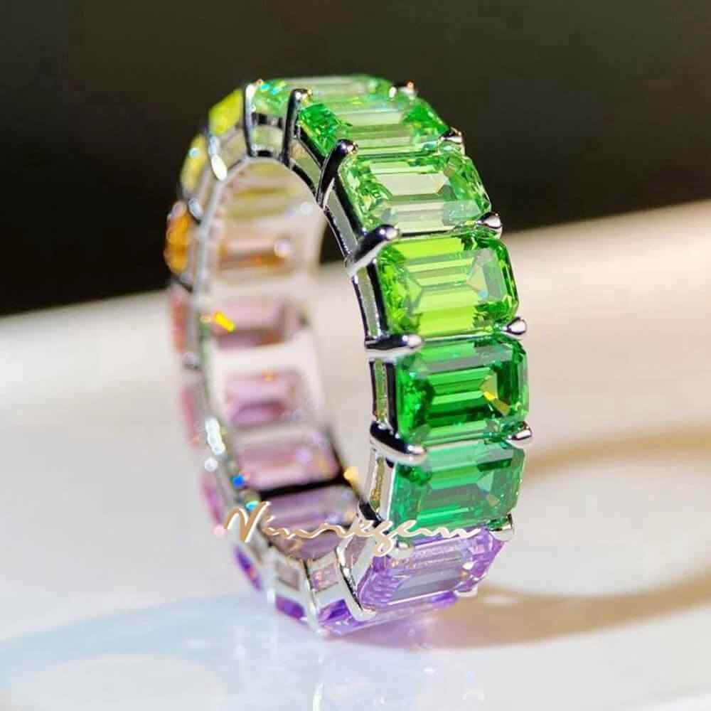 Spectrum Sapphire Ring - RIYOVA Jewelry