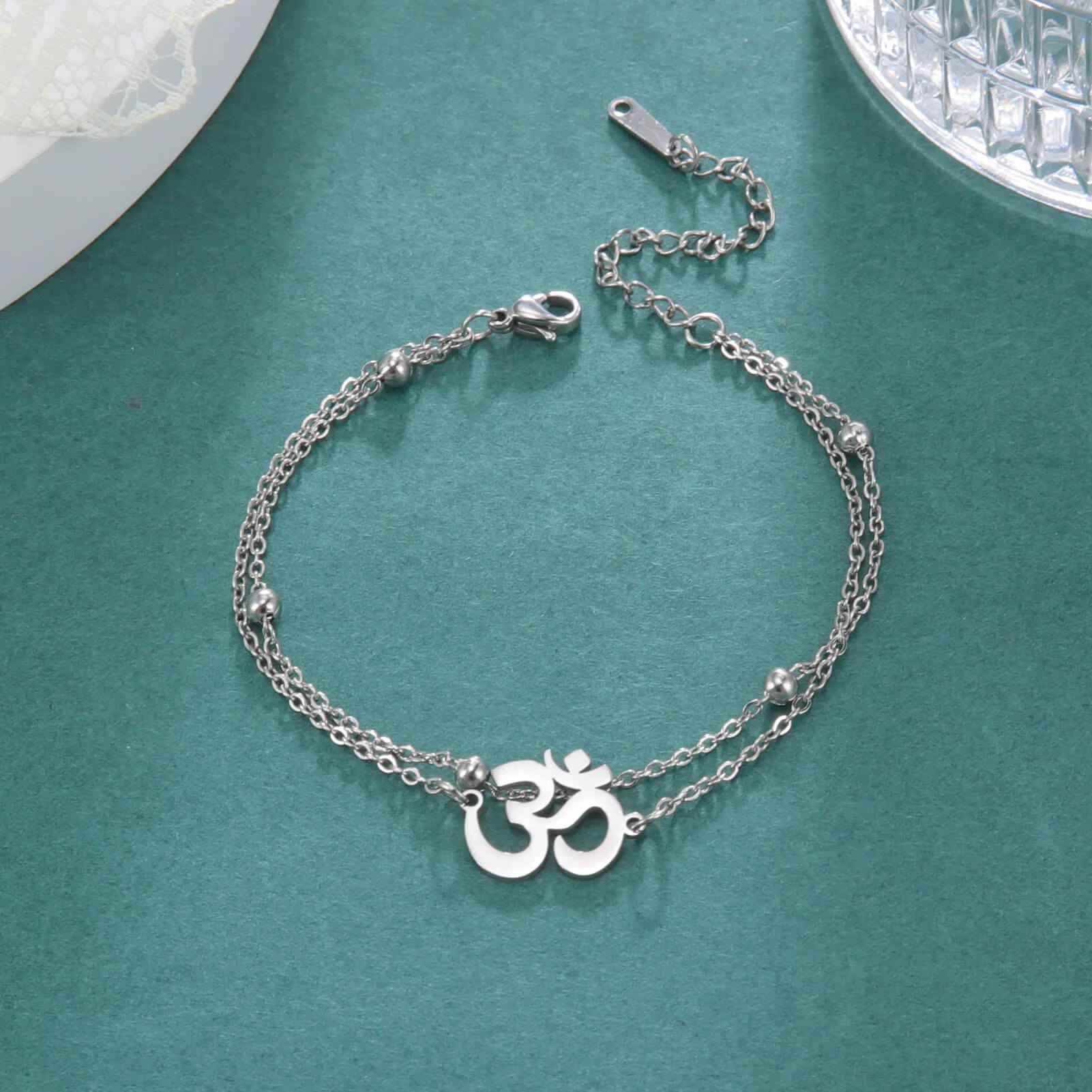 Infinity Radiance Om Bracelet - RIYOVA Jewelry