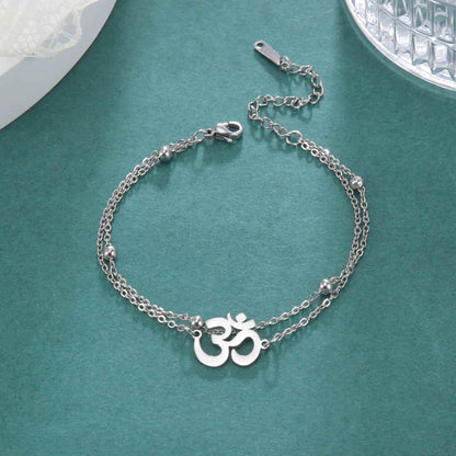 Infinity Radiance Om Bracelet - RIYOVA Jewelry