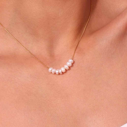 Zaria Pearl Necklace - RIYOVA Jewelry