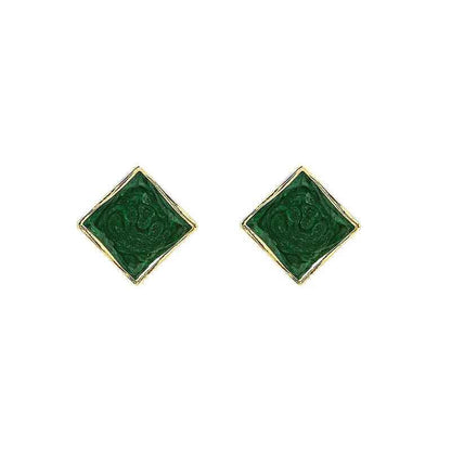Vintage Malachite Earrings - RIYOVA Jewelry