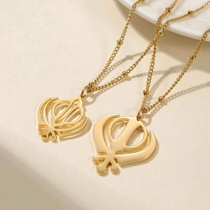 Royal Khanda Necklace for Couples - RIYOVA Jewelry