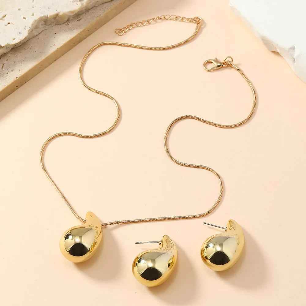 Crystal Drop Jewelry Set - RIYOVA Jewelry