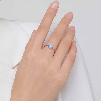 Nova Opal Chain Ring - RIYOVA Jewelry