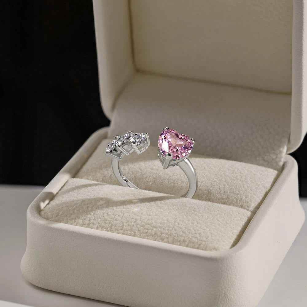 Toi Et Moi Heart Ring - RIYOVA Jewelry
