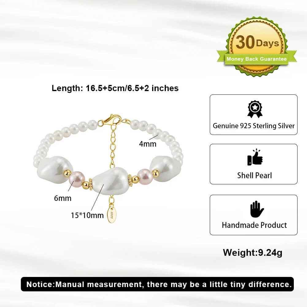 Lustra Pearl Bracelet - RIYOVA Jewelry