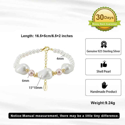 Lustra Pearl Bracelet - RIYOVA Jewelry