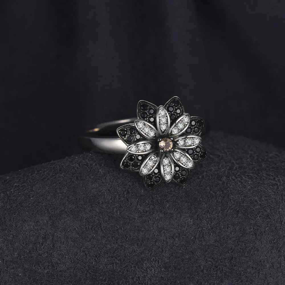 Smoky Blossom Ring - RIYOVA Jewelry