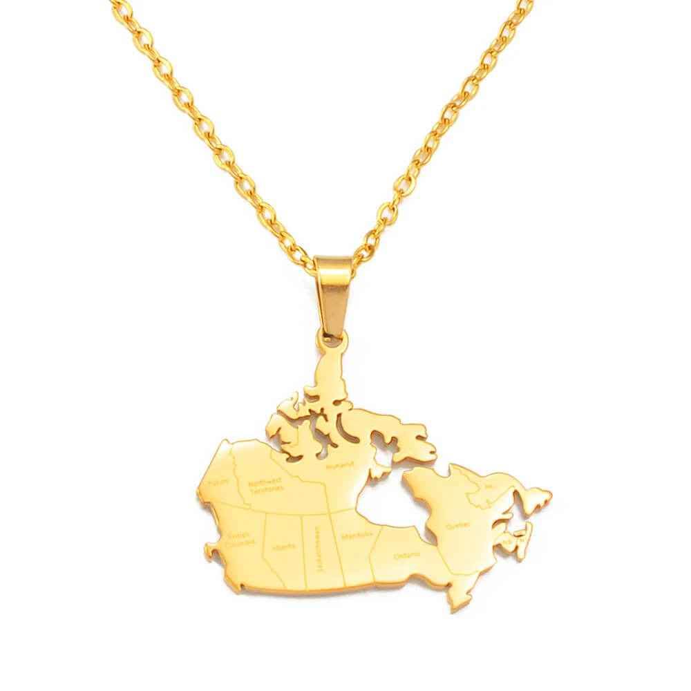 Proudly Canadian Pendant Necklace - RIYOVA Jewelry