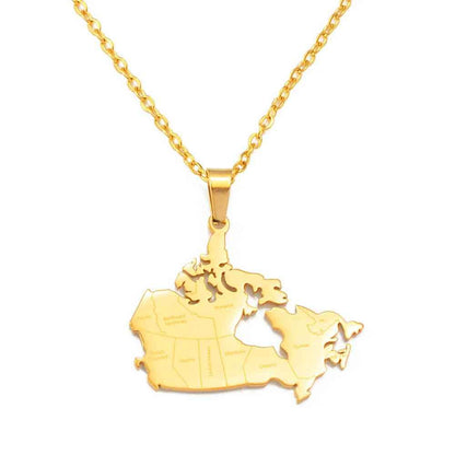 Proudly Canadian Pendant Necklace - RIYOVA Jewelry