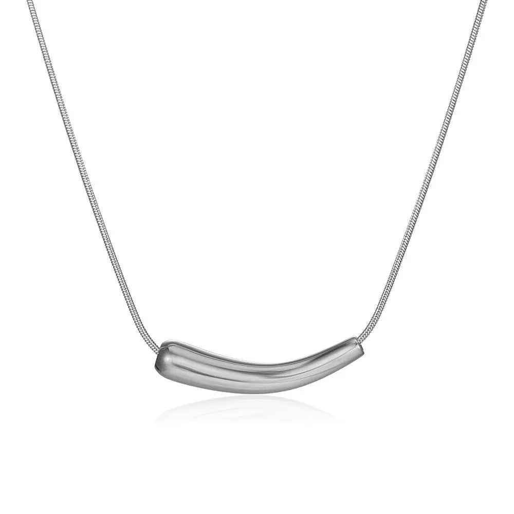 Halo Curve Necklace - RIYOVA Jewelry