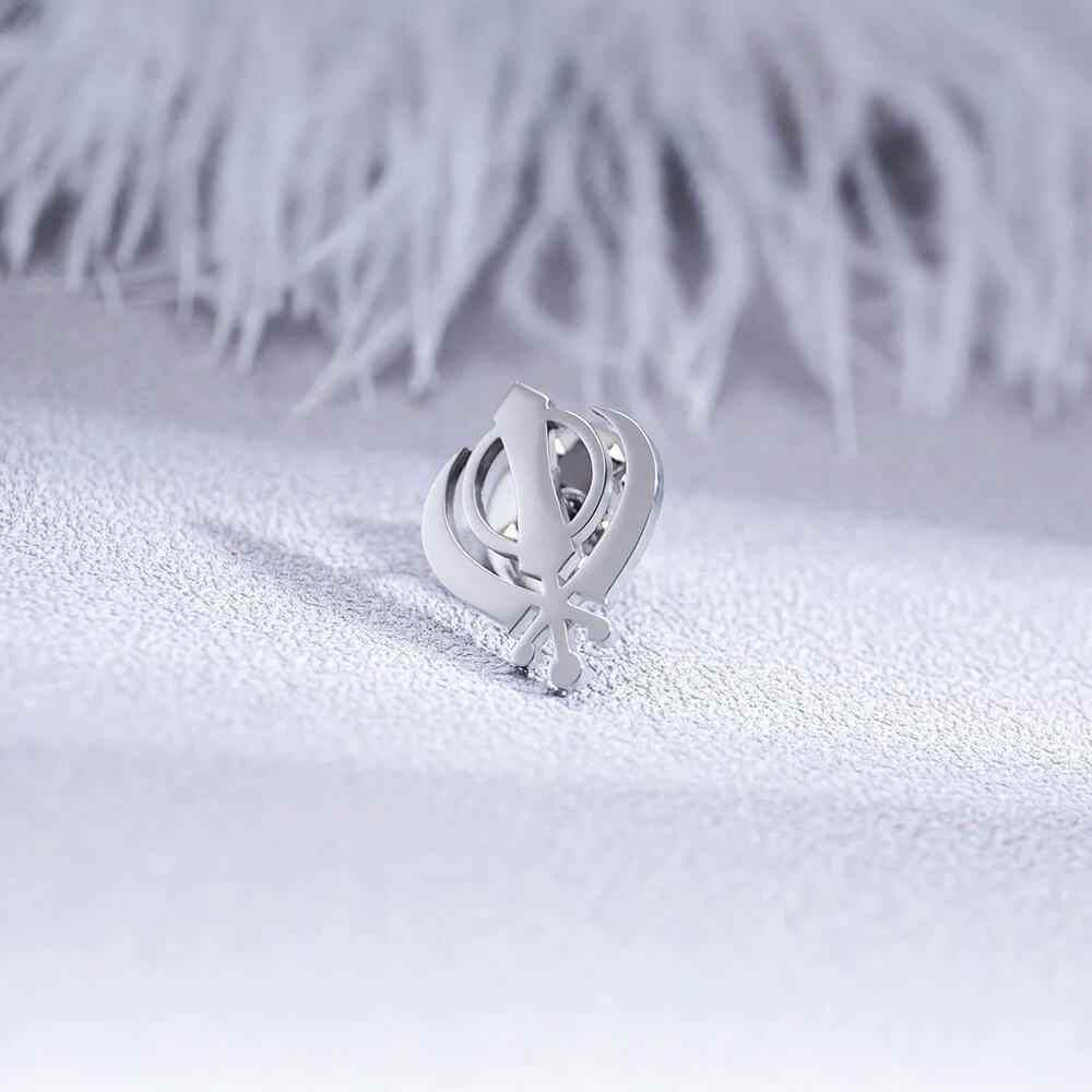 Courage Khanda Suit Brooch - RIYOVA Jewelry