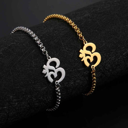 Om Shanti Om Bracelet - RIYOVA Jewelry