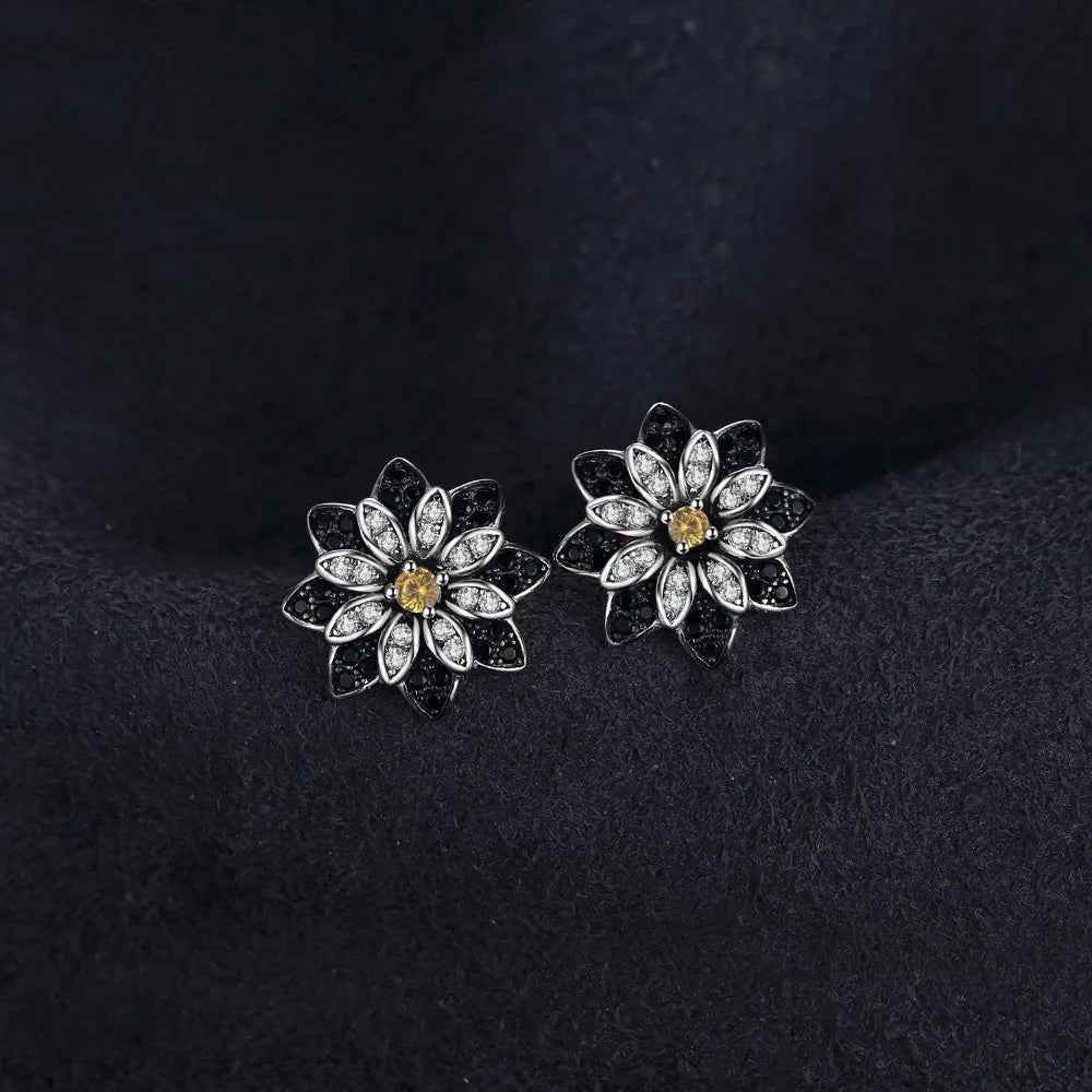 Smoky Blossom Earrings - RIYOVA Jewelry