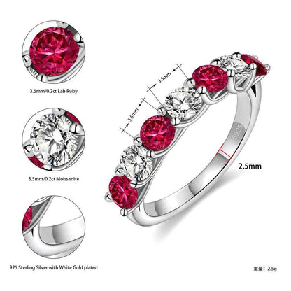 Rubea Moissanite Ring - RIYOVA Jewelry