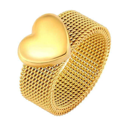 Open Heart Ring - RIYOVA Jewelry