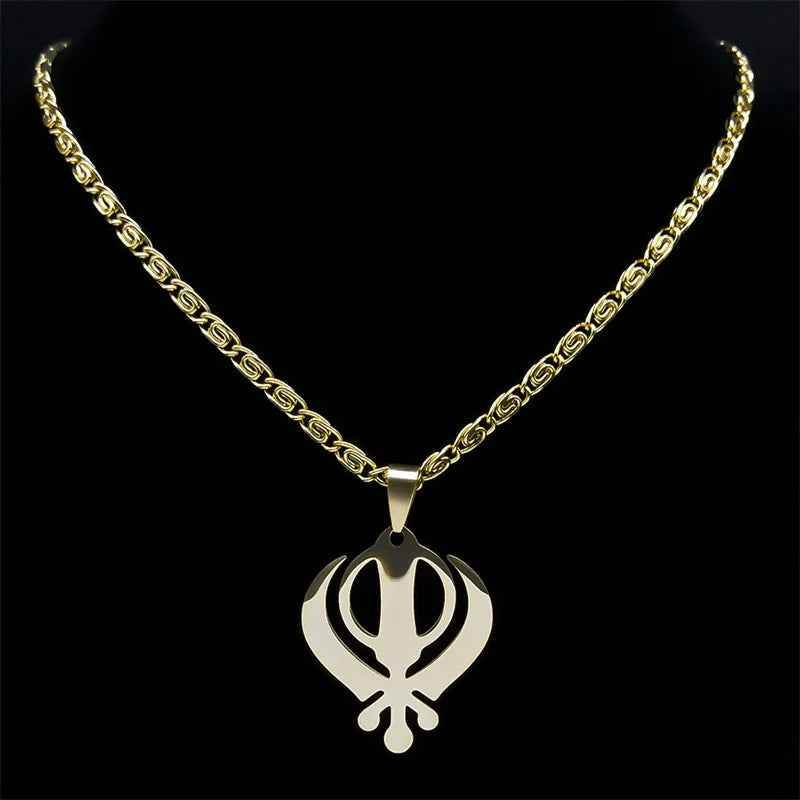 Warrior Khanda Necklace - RIYOVA Jewelry