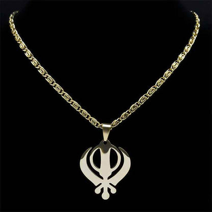 Warrior Khanda Necklace - RIYOVA Jewelry