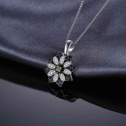 Smoky Blossom Pendant - RIYOVA Jewelry