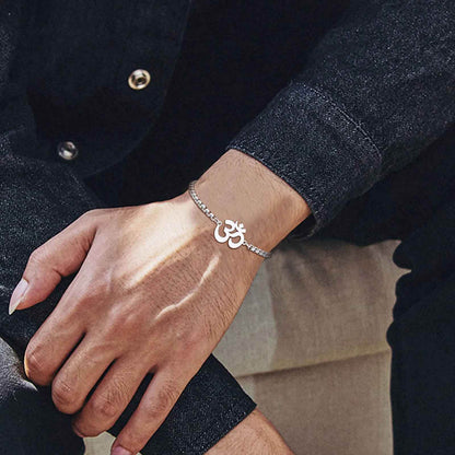 Om Shanti Om Bracelet - RIYOVA Jewelry