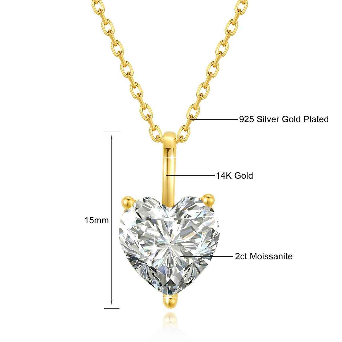 Milena Heart Necklace - RIYOVA Jewelry