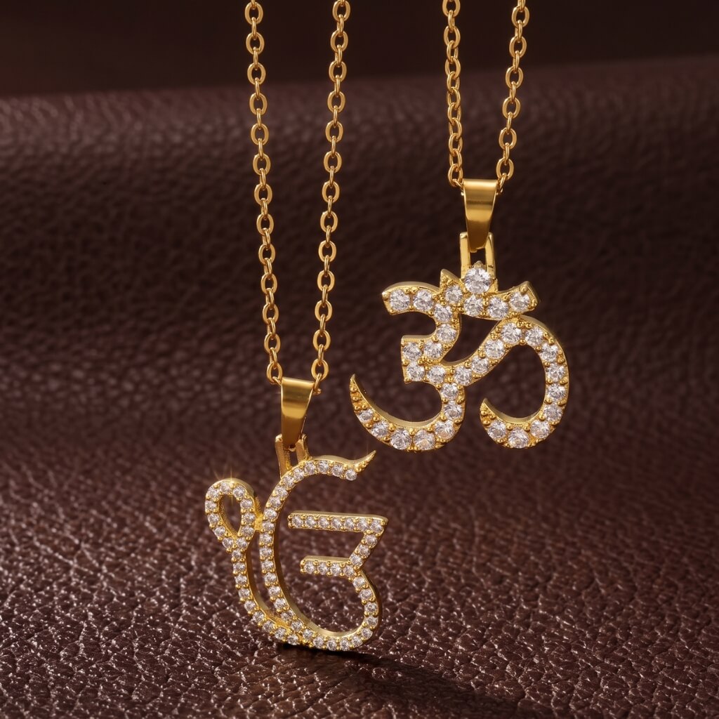 3D Ek Onkar Om Unity Necklace RIYOVA