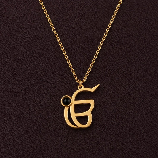 3D Ik Onkar Punjabi Projection Necklace RIYOVA