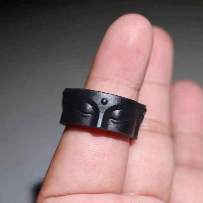 Buddha Serenity Face Ring - RIYOVA Jewelry