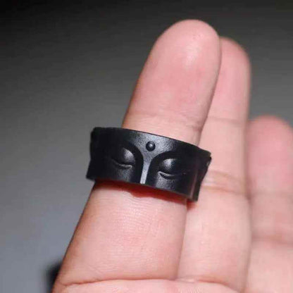 Buddha Serenity Face Ring - RIYOVA Jewelry