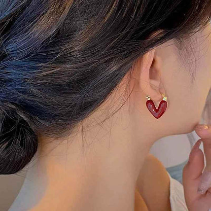 Antique Love Hearts Hoops - RIYOVA Jewelry