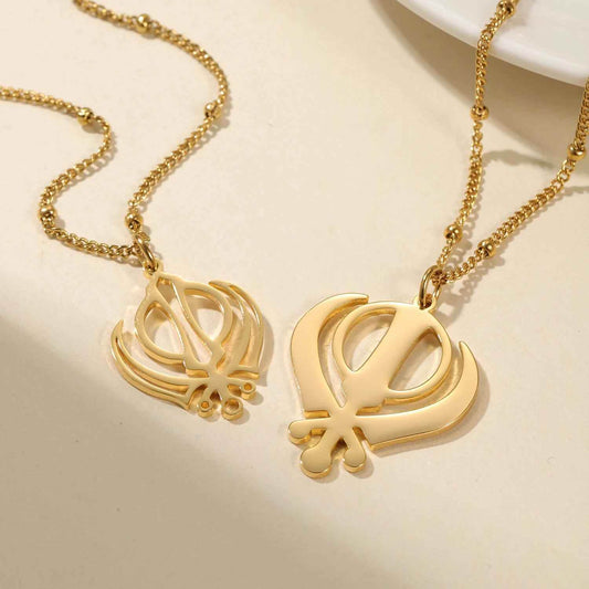 Royal Khanda Necklace for Couples - RIYOVA Jewelry