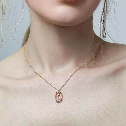 Aria Initial Necklace - RIYOVA Jewelry