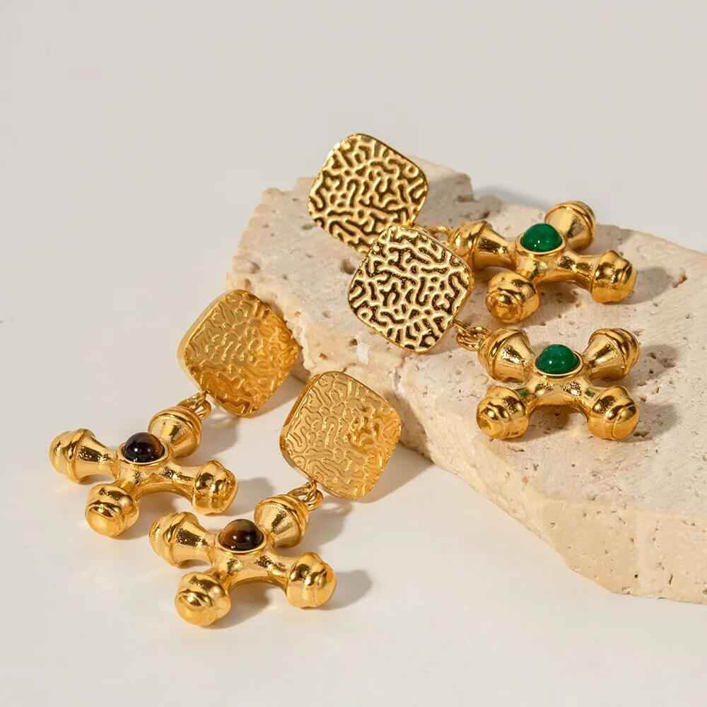 Milly Natural Stone Earrings - RIYOVA Jewelry