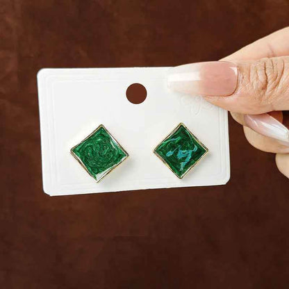 Vintage Malachite Earrings - RIYOVA Jewelry