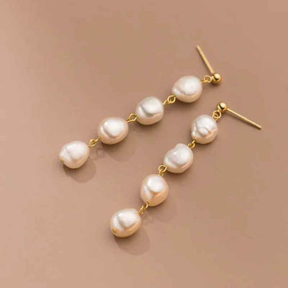 Lulu Pearl Earrings - RIYOVA Jewelry
