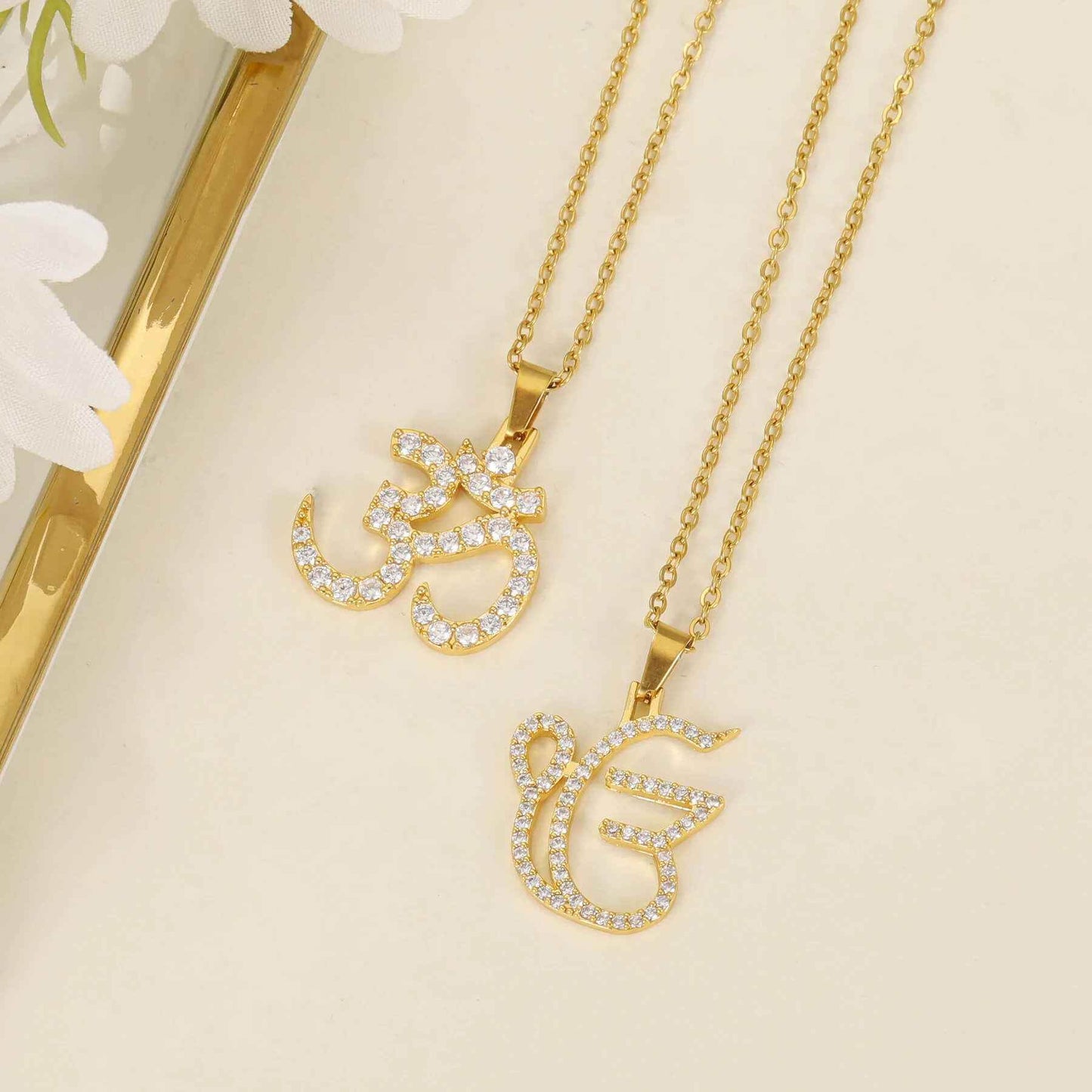 Duality 3D Ek Onkar Om Unity Necklace - RIYOVA Jewelry
