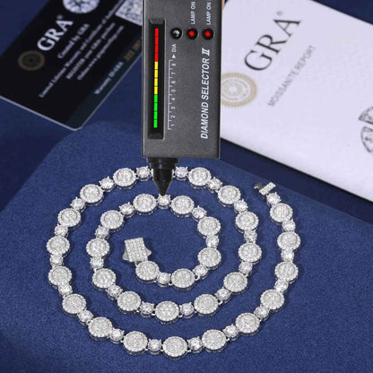 925 Iced Out Round Tennis Chain – CZ Edition - RIYOVA Jewelry