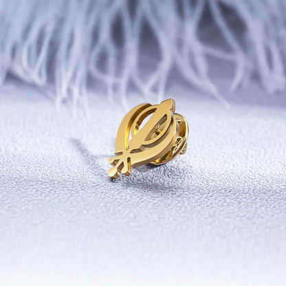 Courage Khanda Suit Brooch - RIYOVA Jewelry