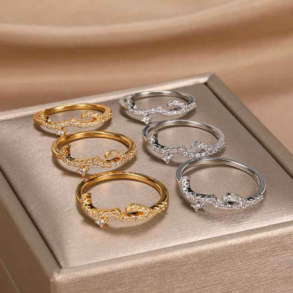 Arabic Jeweled Love Ring - RIYOVA Jewelry