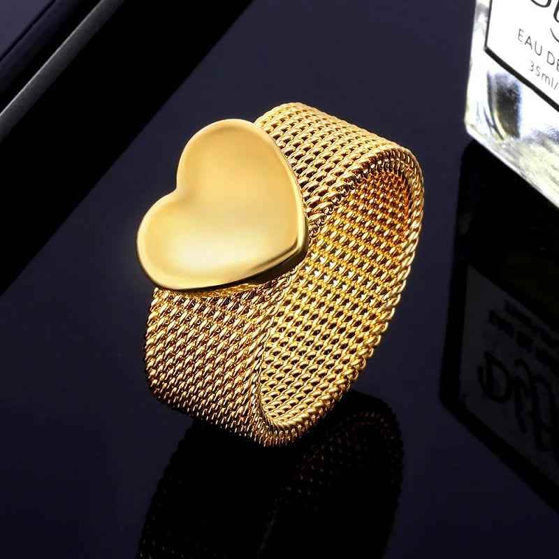 Open Heart Ring - RIYOVA Jewelry