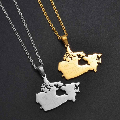 Proudly Canadian Pendant Necklace - RIYOVA Jewelry