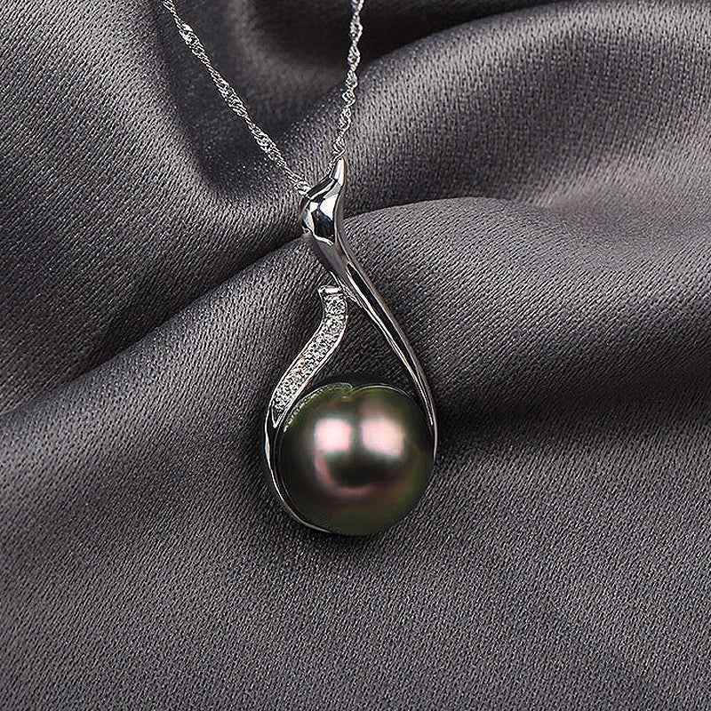 Oceana Black Pearl Necklace - RIYOVA Jewelry