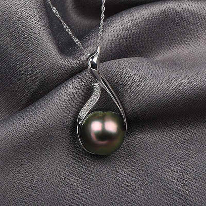 Oceana Black Pearl Necklace - RIYOVA Jewelry